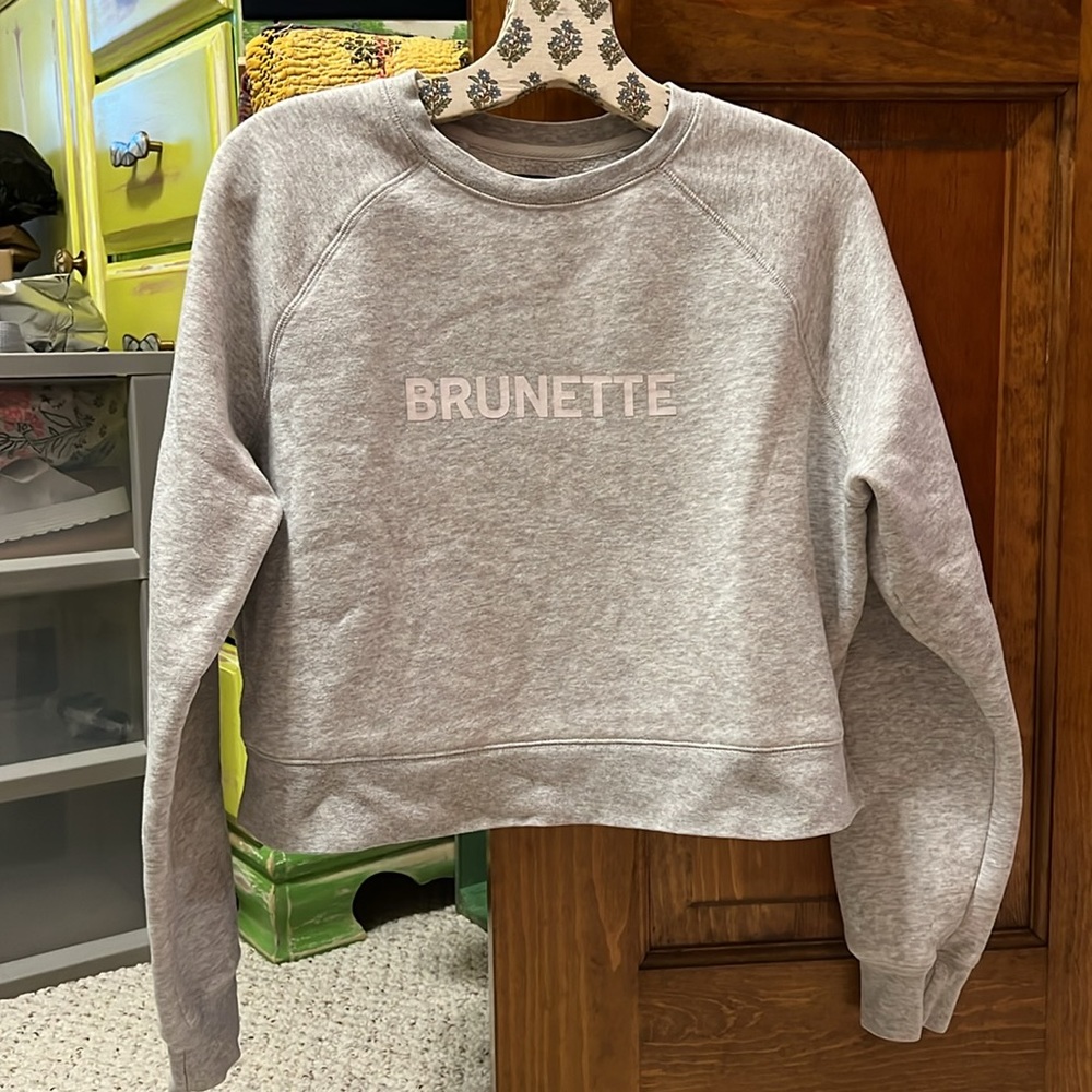 Brunette the Label The "BRUNETTE" Classic Crew Neck Sweatshirt | Pebble Grey